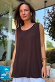 Essential Jersey Layering Vest Chocolate